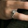 Yocoyee Unique Punk Lizard Tiger Ring for Men Vintage Thai Silver Vivid Animal Opening Adjustable RingTiger