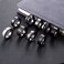 YOVORO 9Pcs Stainless Steel Band Rings for Men Women Fidget Anxiety Relief Rings Spinner Ring Wedding Promise Rings Set B7