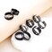 YOVORO 9Pcs Stainless Steel Band Rings for Men Women Fidget Anxiety Relief Rings Spinner Ring Wedding Promise Rings Set B7