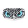 Yumikoo Demon Eye Owl Ring Retro Open Ring Adjustable Personalized Gothic Mens Animal Lucky Vintage Jewelry