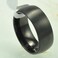 JUDE 8mm Brushed Matte Solid Titanium Ring Wedding Band Black 65