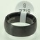 JUDE 8mm Brushed Matte Solid Titanium Ring Wedding Band Black 65
