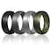 Egnaro Mens Silicone Wedding Rings 1467 Multipack Rubber Wedding Bands with Inner Arc Ergonomic Breathable Design for GymOutdoorGift