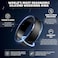 Egnaro Mens Silicone Wedding Rings Classic Black Step Edge Rubber band 10mm Wide 25mm Thick Hypoallergenic for GymOutdoorGift147 Variety Pack with Half Size