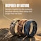 Groove Life Mossy Oak Bottomland Camo Silicone Ring Breathable Rubber Wedding Rings for Men Lifetime Coverage Unique Design Comfort Fit Ring Size 9