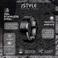 Jstyle Stainless Steel Rings for Men Women 8MM Wedding Band Rings Matte Surface Beveled Polished Edge Mens Ring Size 9 Black Ring for Men