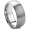 JUDE Jude Jewelers 8mm Brushed Matte Solid Titanium Ring Wedding Band Silver 12