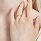KAMASATO 4mm Stainless Steel Rings women men High Polished Dome Gold Wedding Band Comfort Fit Size 4