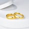 KAMASATO 6mm Stainless Steel Ring for Men High Polish Plain Dome Gold Wedding Band Comfort Fit Size 6