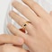 KAMASATO 6mm Stainless Steel Ring for Men High Polish Plain Dome Gold Wedding Band Comfort Fit Size 6