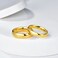 KAMASATO 6mm Stainless Steel Ring for Men High Polish Plain Dome Gold Wedding Band Comfort Fit Size 8