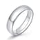 KAMASATO 6mm Stainless Steel Ring for Men High Polish Plain Dome Silver Wedding Band Comfort Fit Size 5