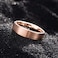 King Will 6mm Rose Gold Matte Tungsten Rings Mens Wedding Rings Basic Flat Cut Wedding Band for Men Women Comfort Fit and Durable Size 75
