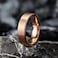 King Will 6mm Rose Gold Matte Tungsten Rings Mens Wedding Rings Basic Flat Cut Wedding Band for Men Women Comfort Fit and Durable Size 75