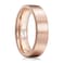 King Will 6mm Rose Gold Matte Tungsten Rings Mens Wedding Rings Basic Flat Cut Wedding Band for Men Women Comfort Fit and Durable Size 75