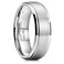 King Will 7mm Tungsten Ring for Men Silver Tungsten Wedding Band Matte Brushed Finish Comfort Fit Size 7