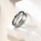 King Will 7mm Tungsten Ring for Men Silver Tungsten Wedding Band Matte Brushed Finish Comfort Fit Size 7