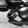 King Will Tungsten Carbide Wedding Band for Men Women8mm Width in Black with Grooved Center Wedding Ring Suitable Suitable for Work Gym Comfort Fit Size 115