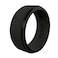 QALO Silicone Ring for Men 85mm Wide x 25mm Thick Flexible Comfortable Fit SkinFriendly AllDay Wearable Band Durable Rubber Mens Wedding Band for Training Work Black Size 11