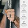 Rinfit Silicone Rings for Men 9mm Wide 2mm Thick Mens Rubber Wedding Bands Infinity Ring with 2 Layers Black White Size 12
