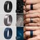 ThunderFit Mens Patterned Silicone Rings 8mm Wide 22mm Thick Rubber BandsVariety Multipack 147