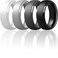 ThunderFit Silicone Mens Wedding Rings 10mm Wide 25mm Thick Rubber Wedding BandsVariety Multipack 17