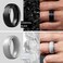 ThunderFit Silicone Mens Wedding Rings 10mm Wide 25mm Thick Rubber Wedding BandsVariety Multipack 17