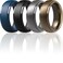 ThunderFit Silicone Mens Wedding Rings 10mm Wide 25mm Thick Rubber Wedding BandsVariety Multipack 17