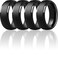 ThunderFit Silicone Mens Wedding Rings 10mm Wide 25mm Thick Rubber Wedding BandsVariety Multipack 17
