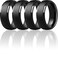 ThunderFit Silicone Mens Wedding Rings 10mm Wide 25mm Thick Rubber Wedding BandsVariety Multipack 17