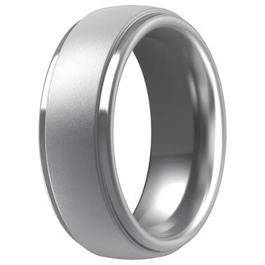 ThunderFit Silicone Mens Wedding Rings 10mm Wide 25mm Thick Rubber Wedding BandsVariety Multipack 17