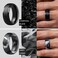 ThunderFit Silicone Mens Wedding Rings 10mm Wide 25mm Thick Rubber Wedding BandsVariety Multipack 17