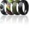 ThunderFit Silicone Mens Wedding Rings 10mm Wide 25mm Thick Rubber Wedding BandsVariety Multipack 17