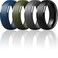 ThunderFit Silicone Mens Wedding Rings 10mm Wide 25mm Thick Rubber Wedding BandsVariety Multipack 17