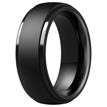 ThunderFit Silicone Mens Wedding Rings 10mm Wide 25mm Thick Rubber Wedding BandsVariety Multipack 17
