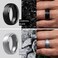 ThunderFit Silicone Mens Wedding Rings 10mm Wide 25mm Thick Rubber Wedding BandsVariety Multipack 17