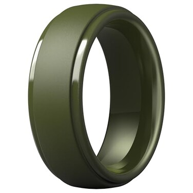 ThunderFit Silicone Mens Wedding Rings 10mm Wide 25mm Thick Rubber Wedding BandsVariety Multipack 17