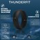 ThunderFit Silicone Wedding Ring for Men Rubber Wedding Band 87mm Wide 25mm Thick
