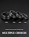 TIGRADE 4mm 6mm 8mm 10mm Titanium Rings BlackSilverGold Wedding Band Matte Comfort Fit for Men Women Size 315 Black 8MM Size 95