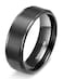 TIGRADE 4mm 6mm 8mm 10mm Titanium Rings BlackSilverGold Wedding Band Matte Comfort Fit for Men Women Size 315 Black 8MM Size 95
