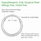 BLESSMYLOVE 20G 7mm Nose Rings Hoop 316L Surgical Steel Clear CZ Silver Unisex Hoop Piercing Ring