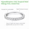 BLESSMYLOVE 20G 7mm Nose Rings Hoop 316L Surgical Steel Clear CZ Silver Unisex Hoop Piercing Ring