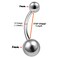 bodyjewellery 1pcs 14g Titanium G23 Belly Ring Piercing Button Stud Navel Jewelry Bar Banana Rings C3YL 11mm