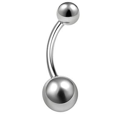 bodyjewellery 1pcs 14g Titanium G23 Belly Ring Piercing Button Stud Navel Jewelry Bar Banana Rings C3YL 11mm