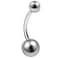 bodyjewellery 1pcs 14g Titanium G23 Belly Ring Piercing Button Stud Navel Jewelry Bar Banana Rings C3YL 11mm