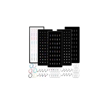 EIELO 240 Pcs Nose Ring Studs Set for Women Men Surgical Stainless Steel Nose Hoop CZ Bone Nose Studs Ring Nose Piercing Jewelry 20G 22G 15mm 2mm 25mm L Shaped