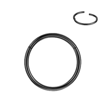 FANSING 16g Cartilage Earring Rook Earrings Daith Earrings Tragus Earrings AntiTragus Earring Black Hoop Nose Ring Nose Rings 16 Gauge 5mm