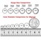 FANSING 18g 5mm Cartilage Earring Surgical Steel Tiny Earrings for Tragus Rook Daith Antitragus 18 Gauge Nose Rings Hoop