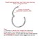 FANSING G23 Titanium Hinged Piercing Rings Hoop Silver 16 Gauge 10mm