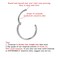 FANSING G23 Titanium Hinged Piercing Rings Hoop Silver 16 Gauge 10mm